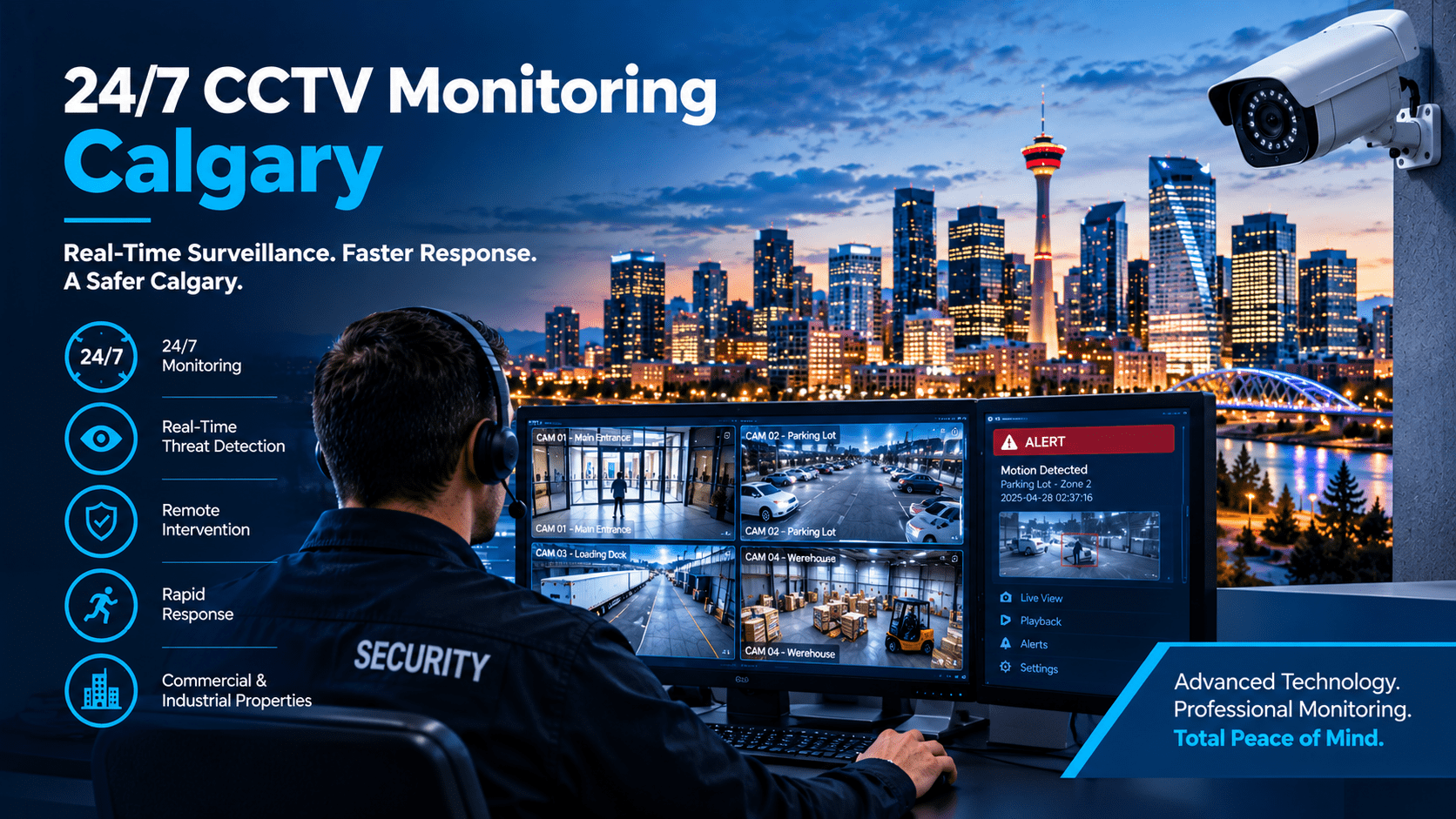 24/7 CCTV Monitoring Calgary