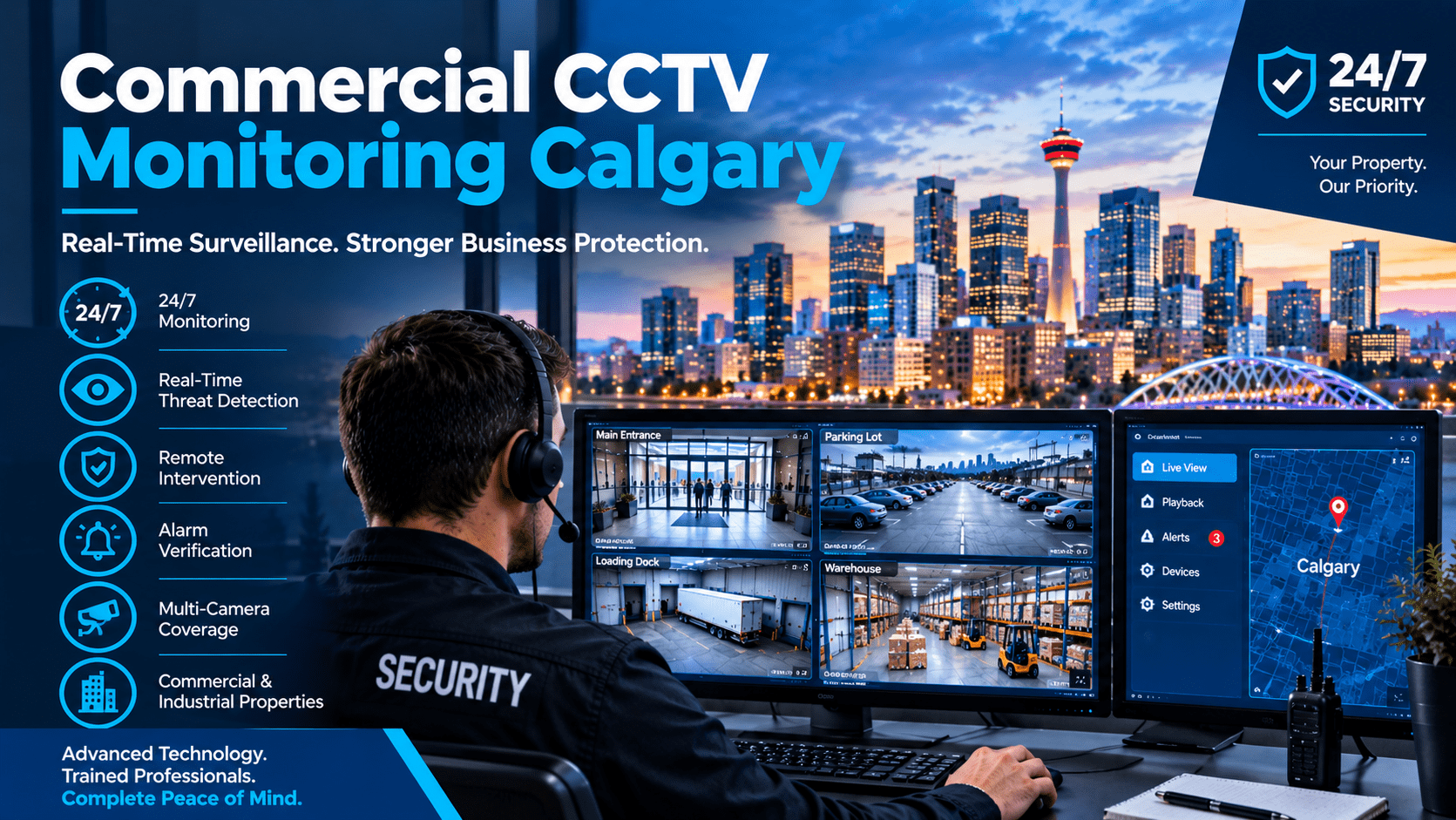 Commercial CCTV Monitoring Calgary