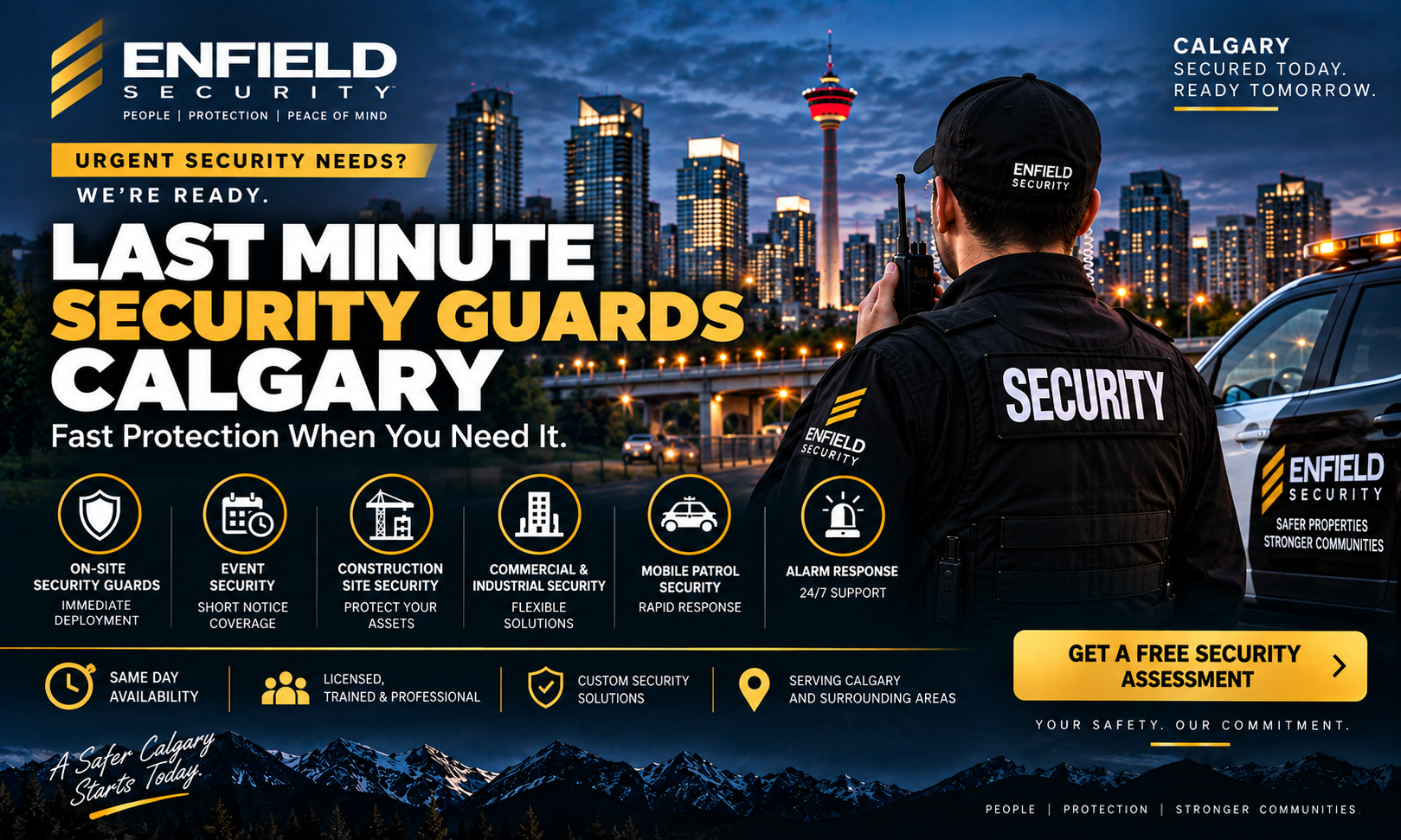 Last Minute Security Guards Calgary